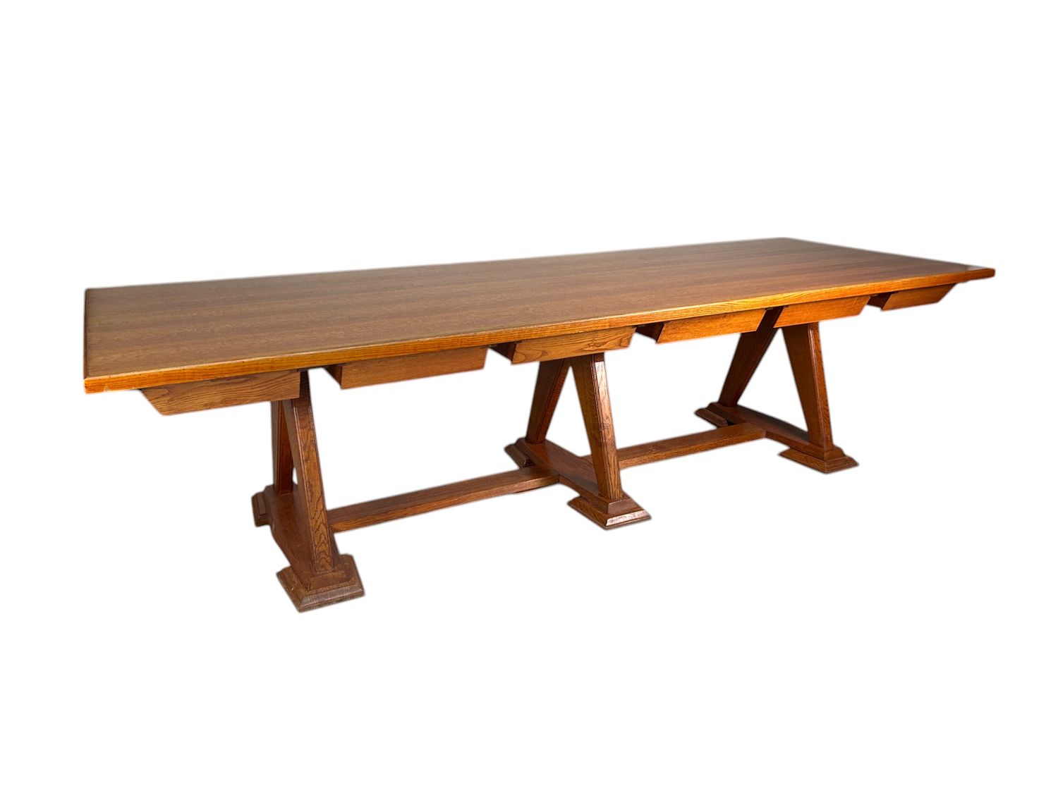 Unieke Kloostertafel grote tafel uit België, jaren '40-'50.