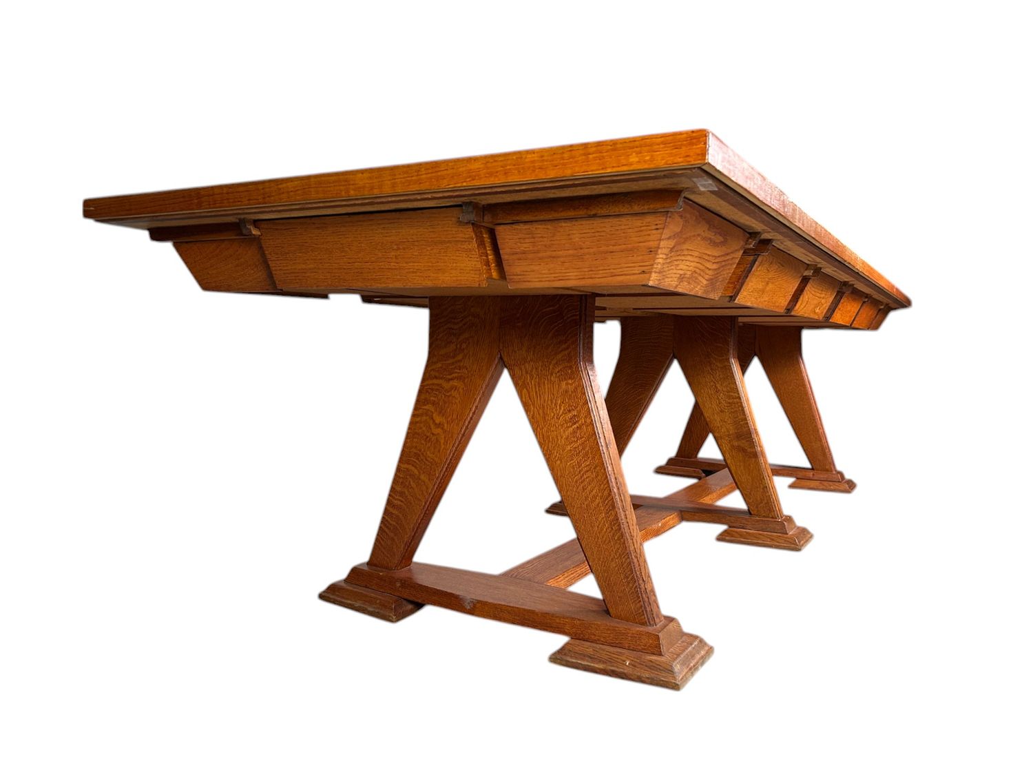 Unieke Kloostertafel grote tafel uit België, jaren '40-'50.