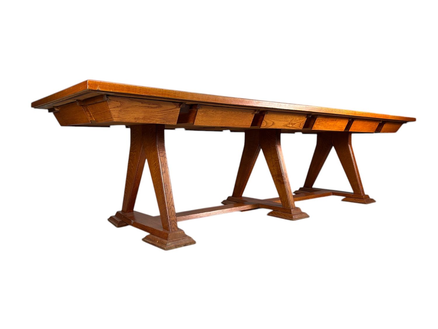 Unieke Kloostertafel grote tafel uit België, jaren '40-'50.