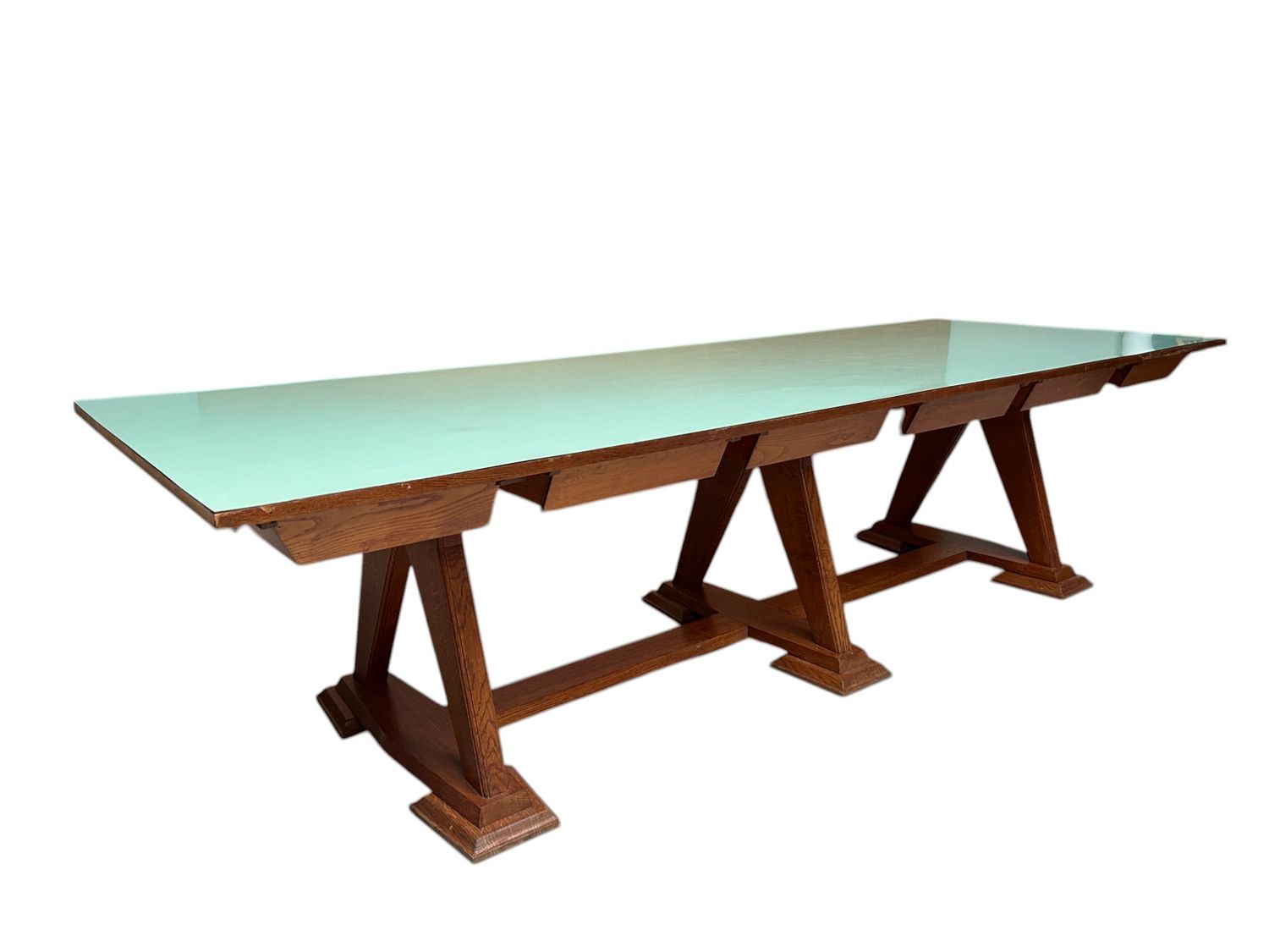 Unieke Kloostertafel grote tafel uit België, jaren '40-'50.
