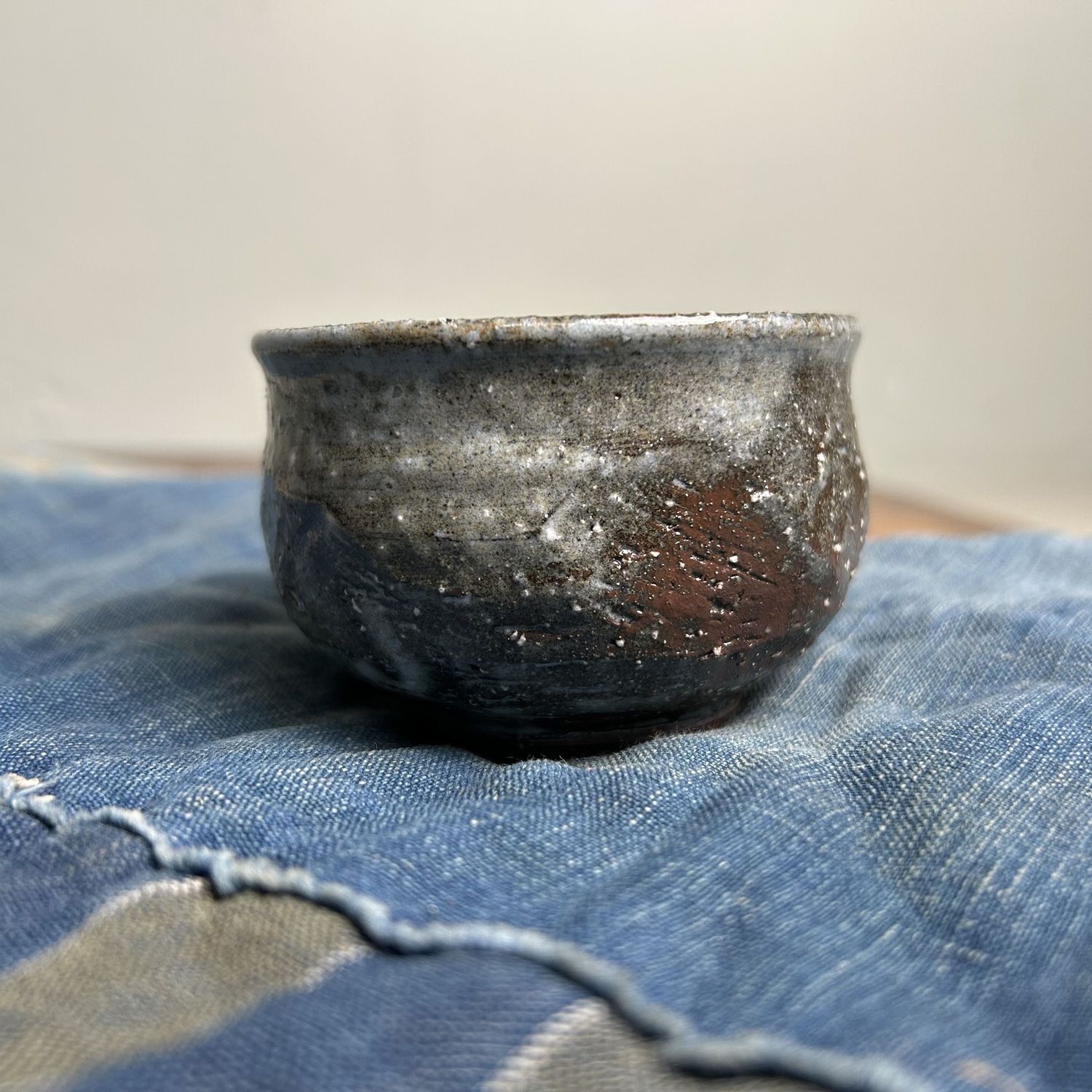 Organic Japanese Chawan, Tea or Sake Cup, Shōwa Period.