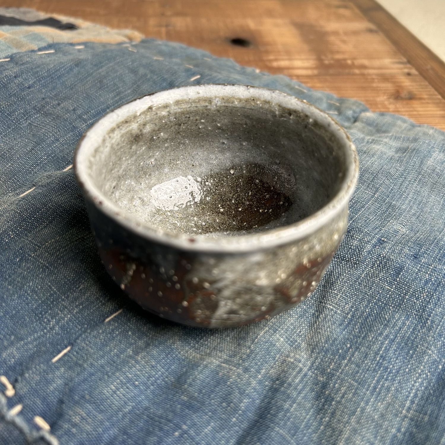 Organic Japanese Chawan, Tea or Sake Cup, Shōwa Period.