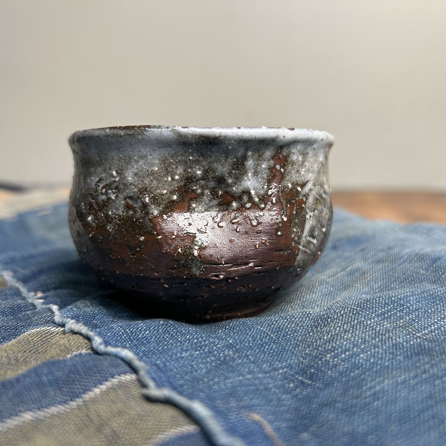 Organic Japanese Chawan, Tea or Sake Cup, Shōwa Period.