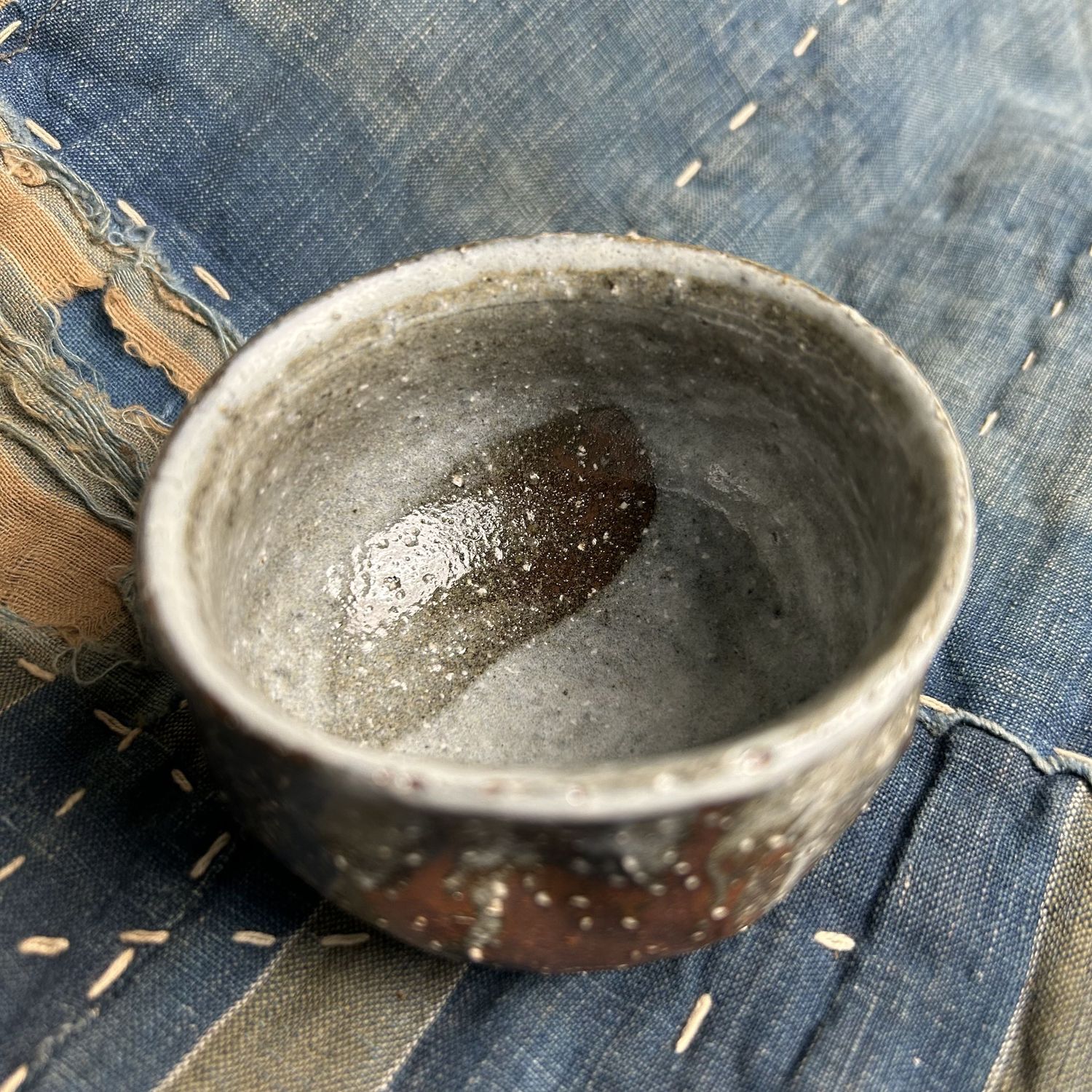 Organic Japanese Chawan, Tea or Sake Cup, Shōwa Period.