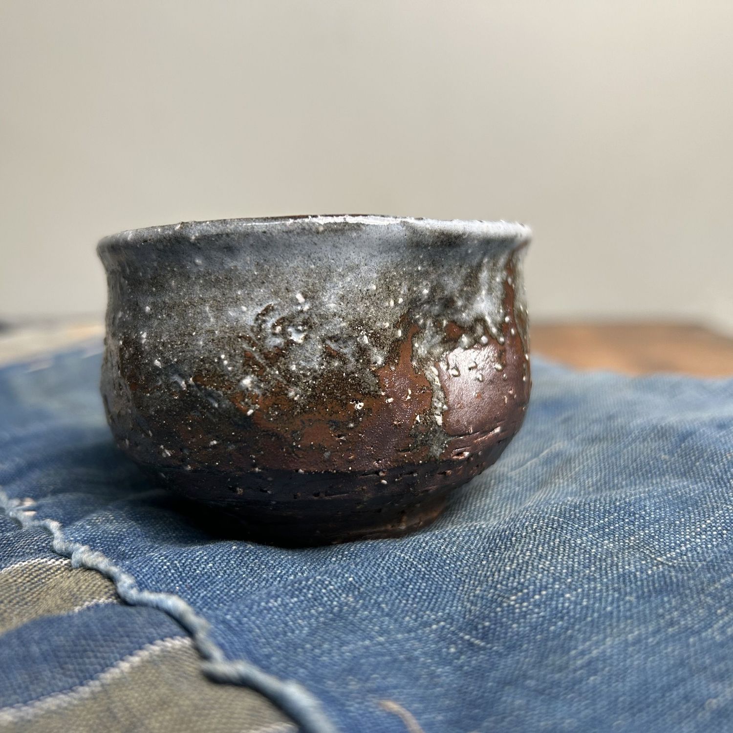 Organic Japanese Chawan, Tea or Sake Cup, Shōwa Period.