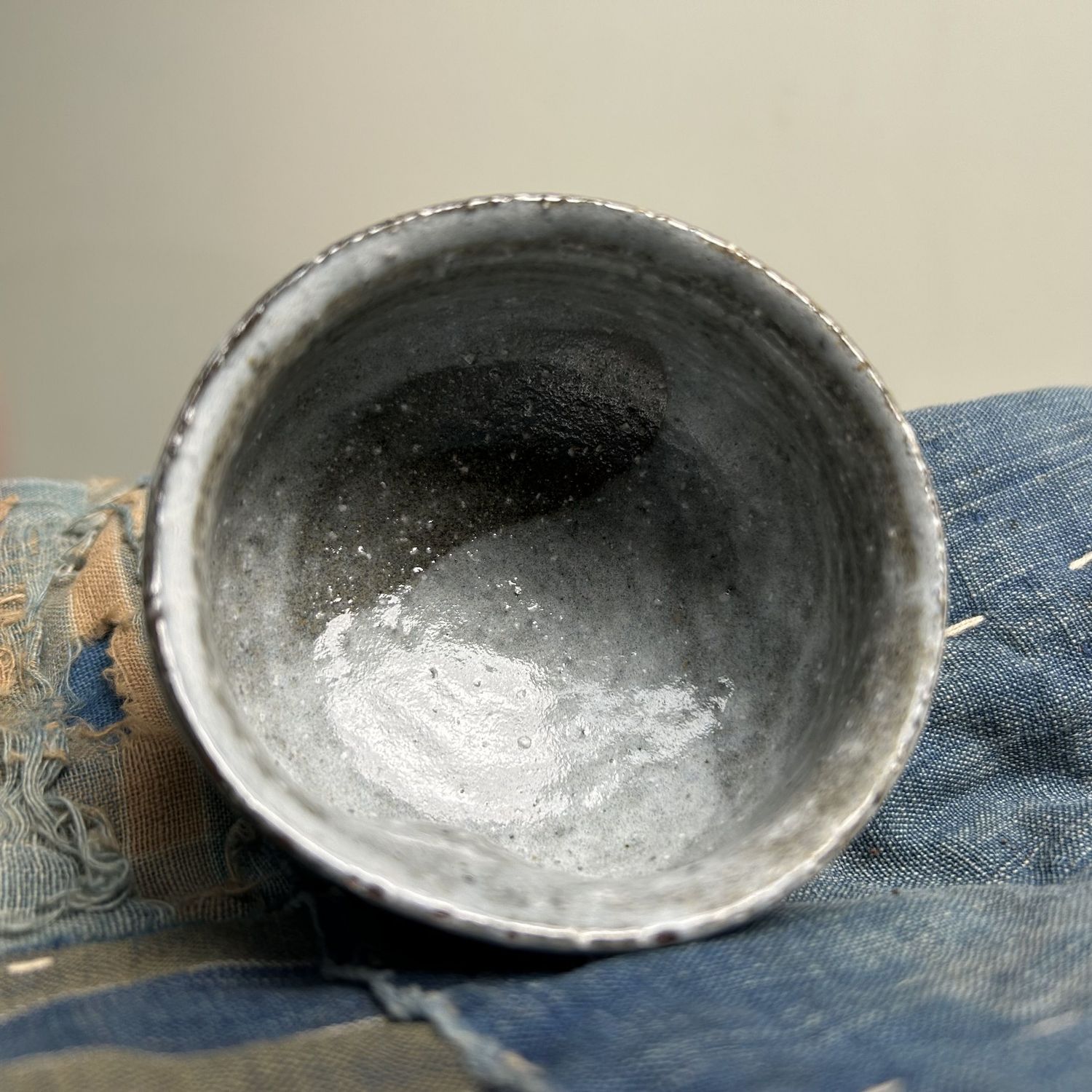 Organic Japanese Chawan, Tea or Sake Cup, Shōwa Period.