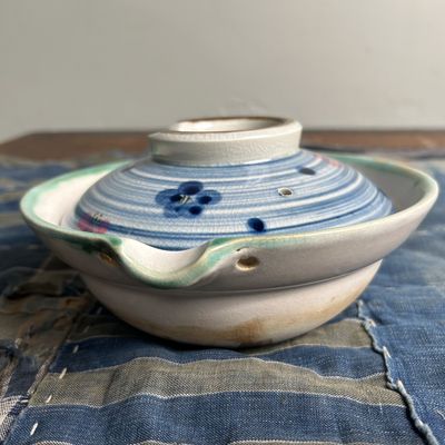 Japanse Donabe, Decoratieve Aardewerken Kookpot, Shōwa Periode.