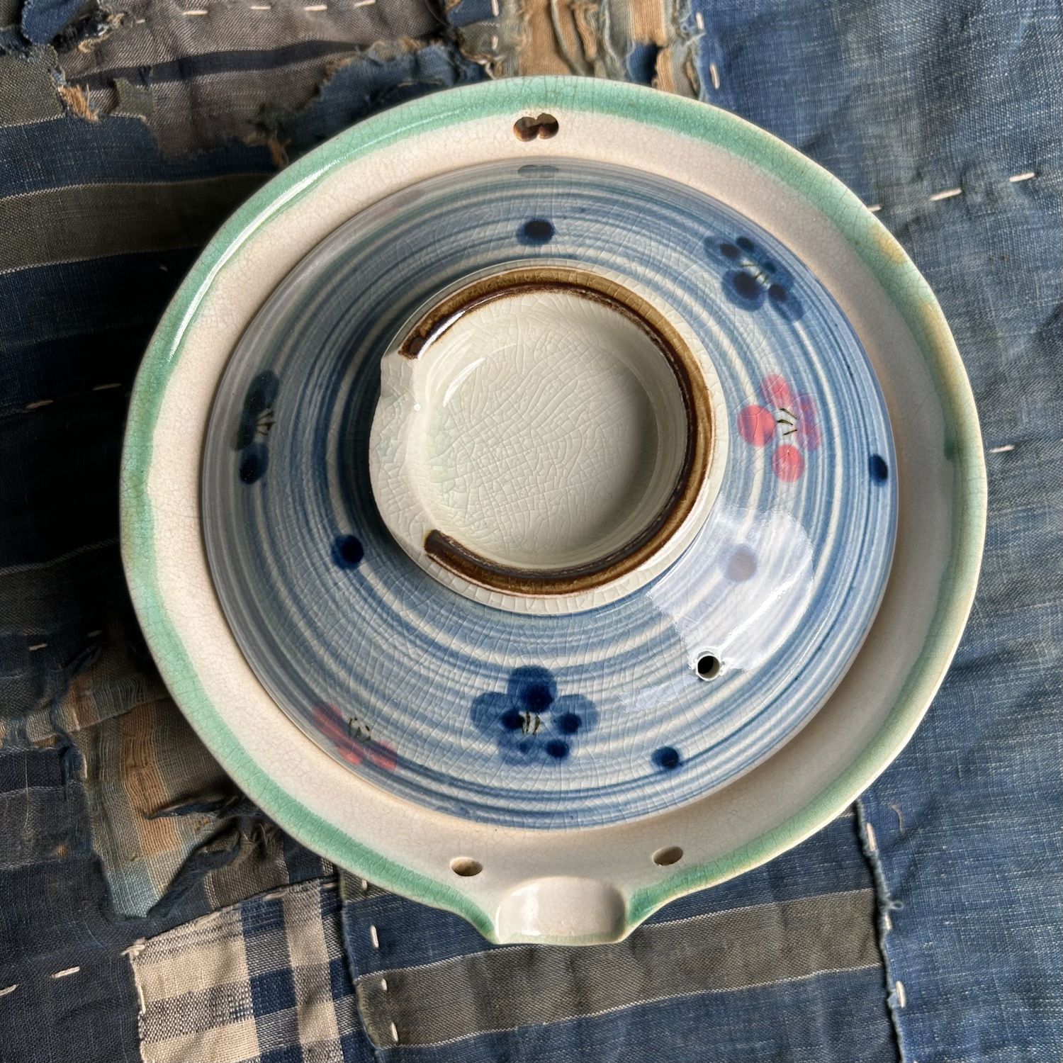 Japanse Donabe, Decoratieve Aardewerken Kookpot, Shōwa Periode.