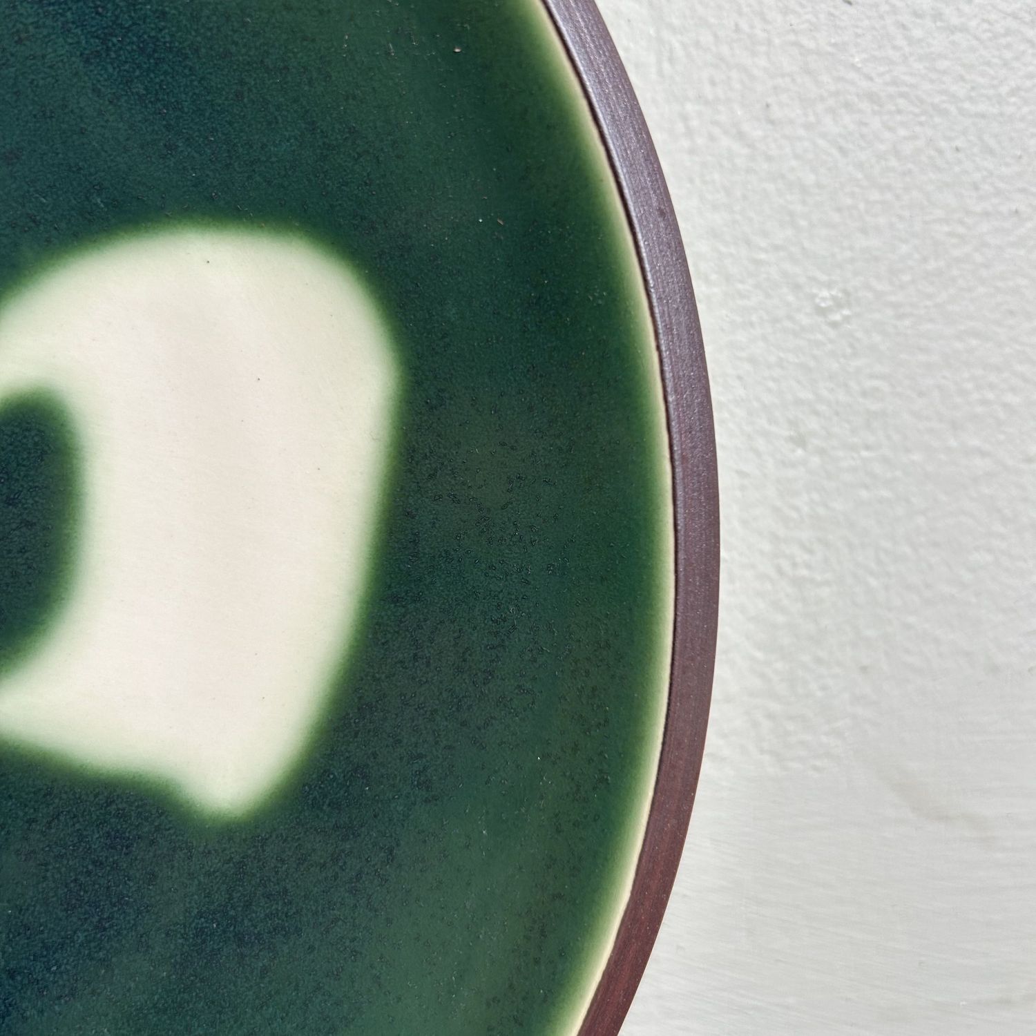 Vintage Kyo Yaki Plate Set with Calligraphy, Japan, 1960s.