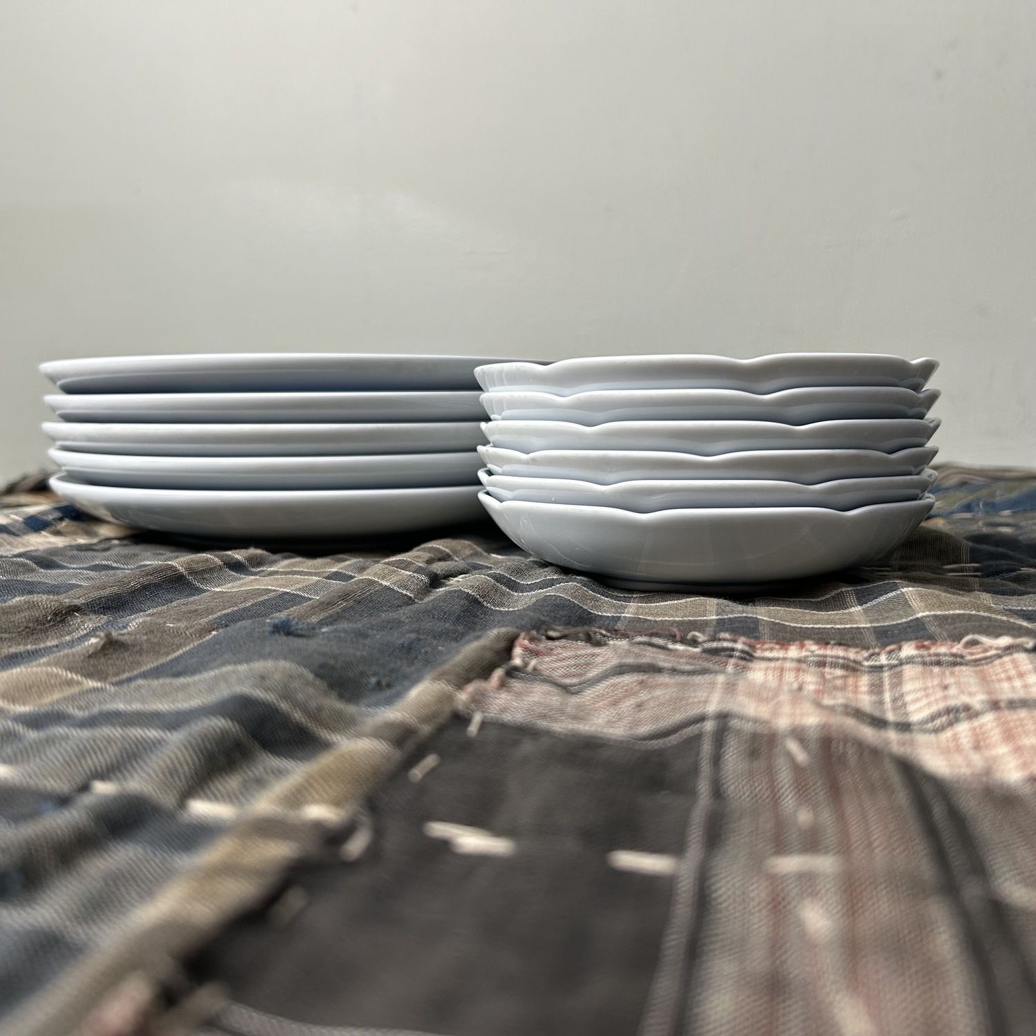 Set Japans Porseleinen Vintage Borden, Arita Ware, Shōwa Periode.