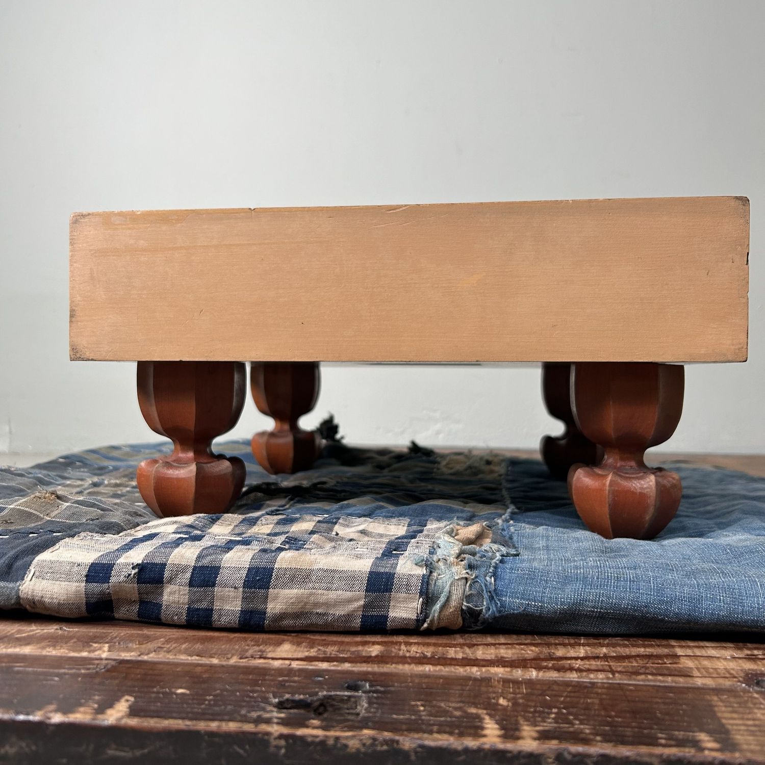 Keyaki Wooden Shogi Game Board, Plant Stand, 1920s, Japan.