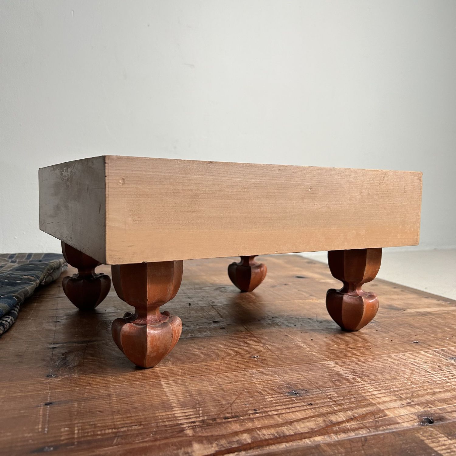 Keyaki Wooden Shogi Game Board, Plant Stand, 1920s, Japan.