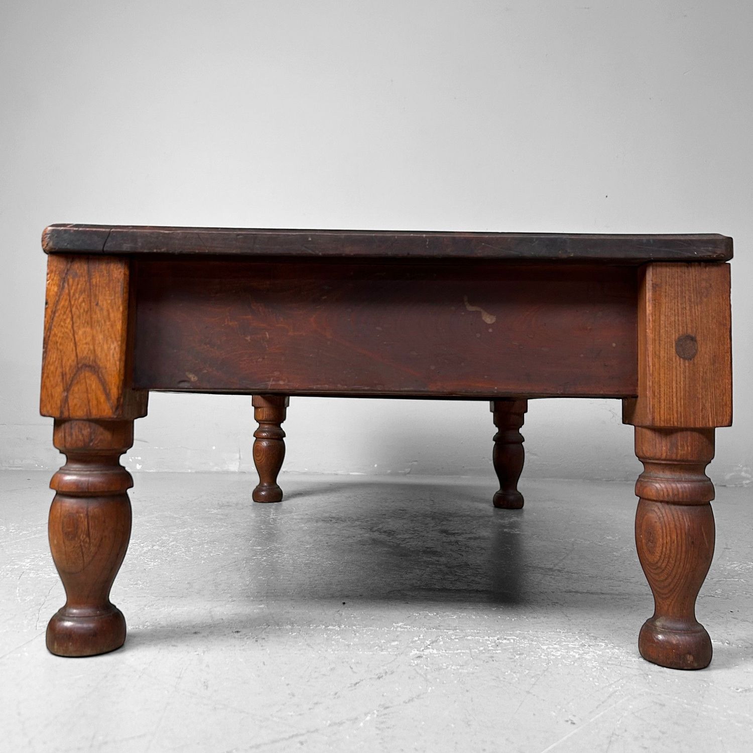 Antique Low Japanese Writing Desk, Shosai-Ki, Taishō Period.