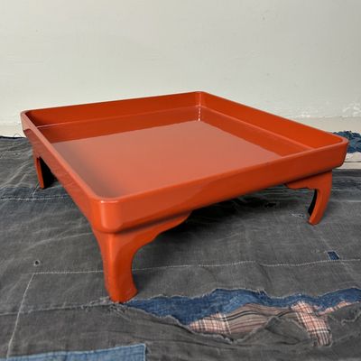Traditionele Urushi Lakwerk Serveertafel, Taishō-periode, Japan.