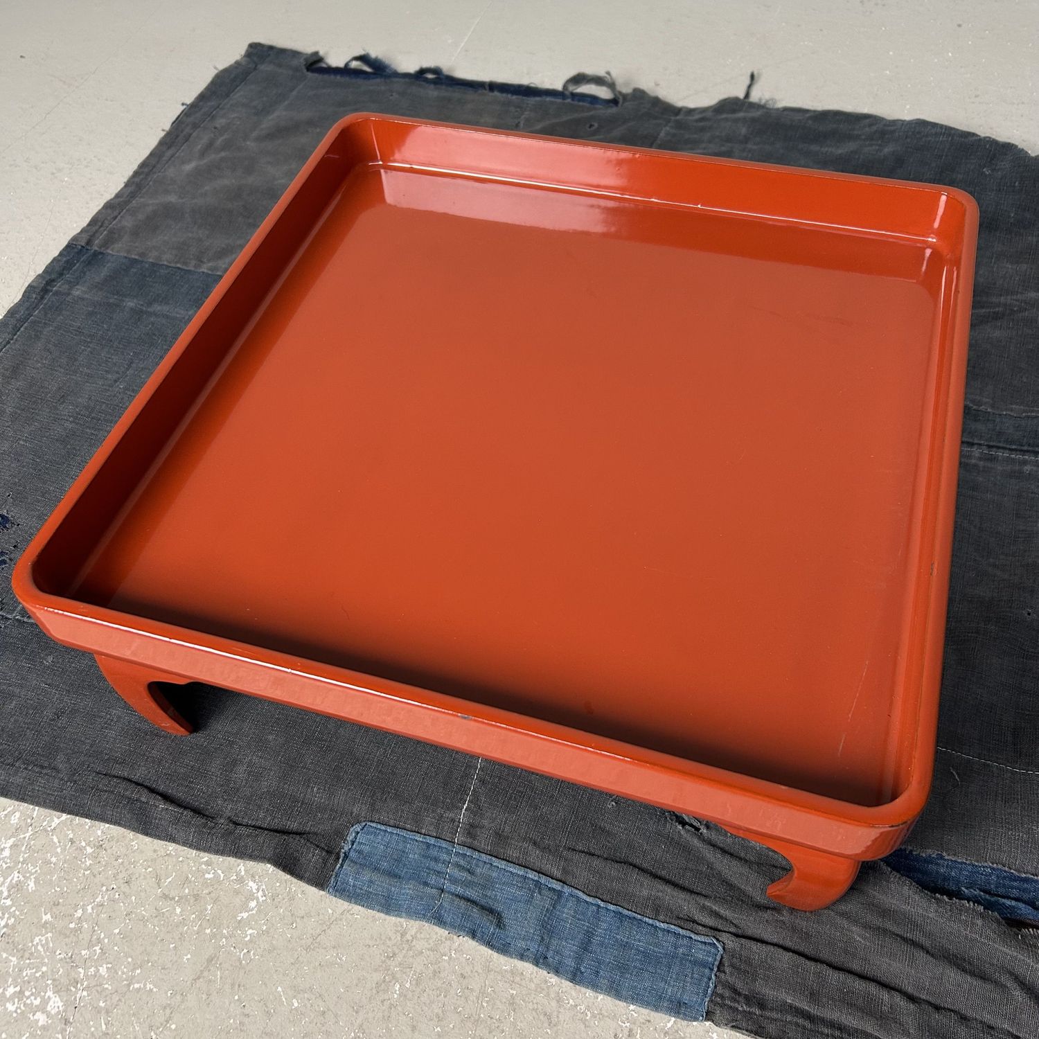 Traditional Urushi Lacquer Serving Table, Taishō Period, Japan.