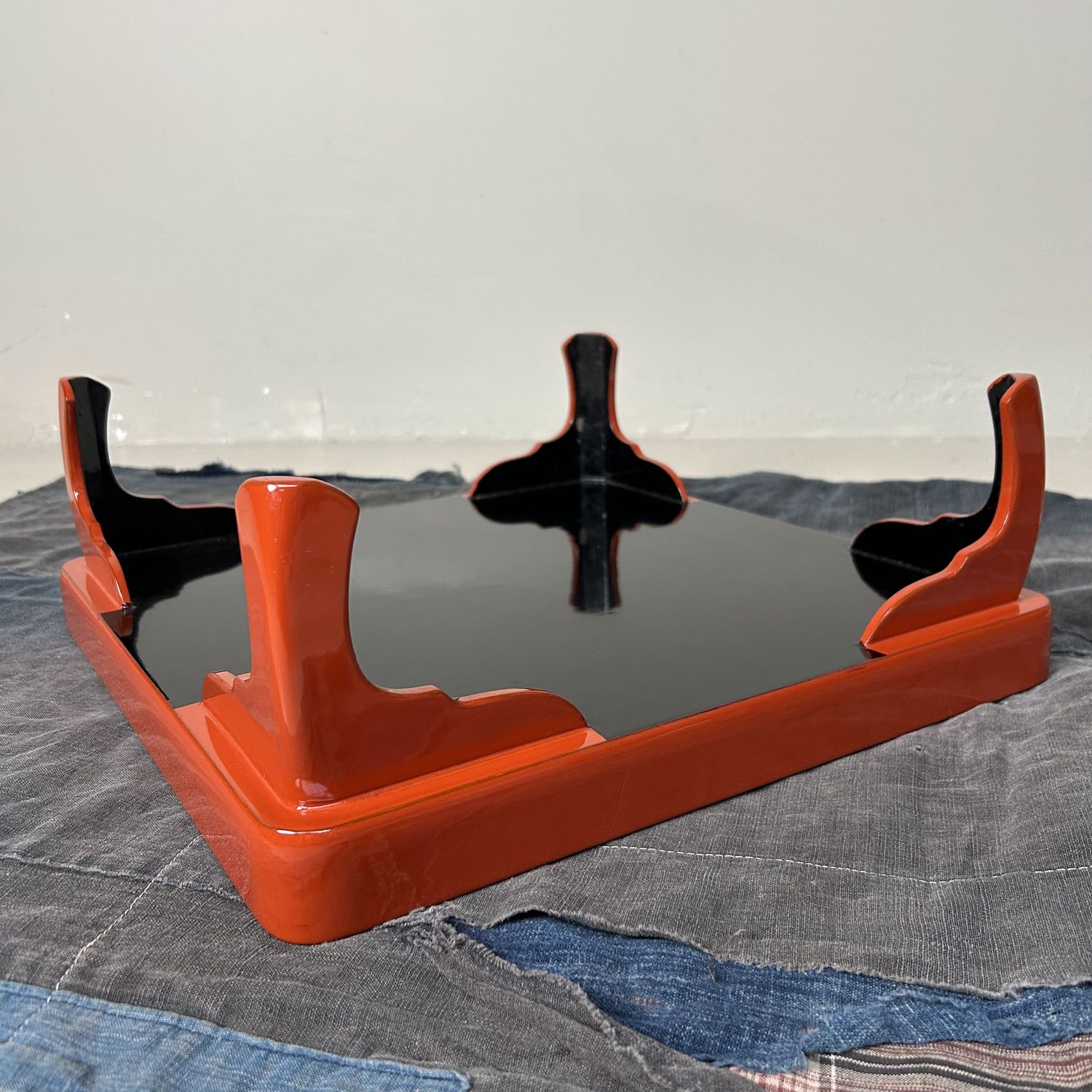 Traditional Urushi Lacquer Serving Table, Taishō Period, Japan.