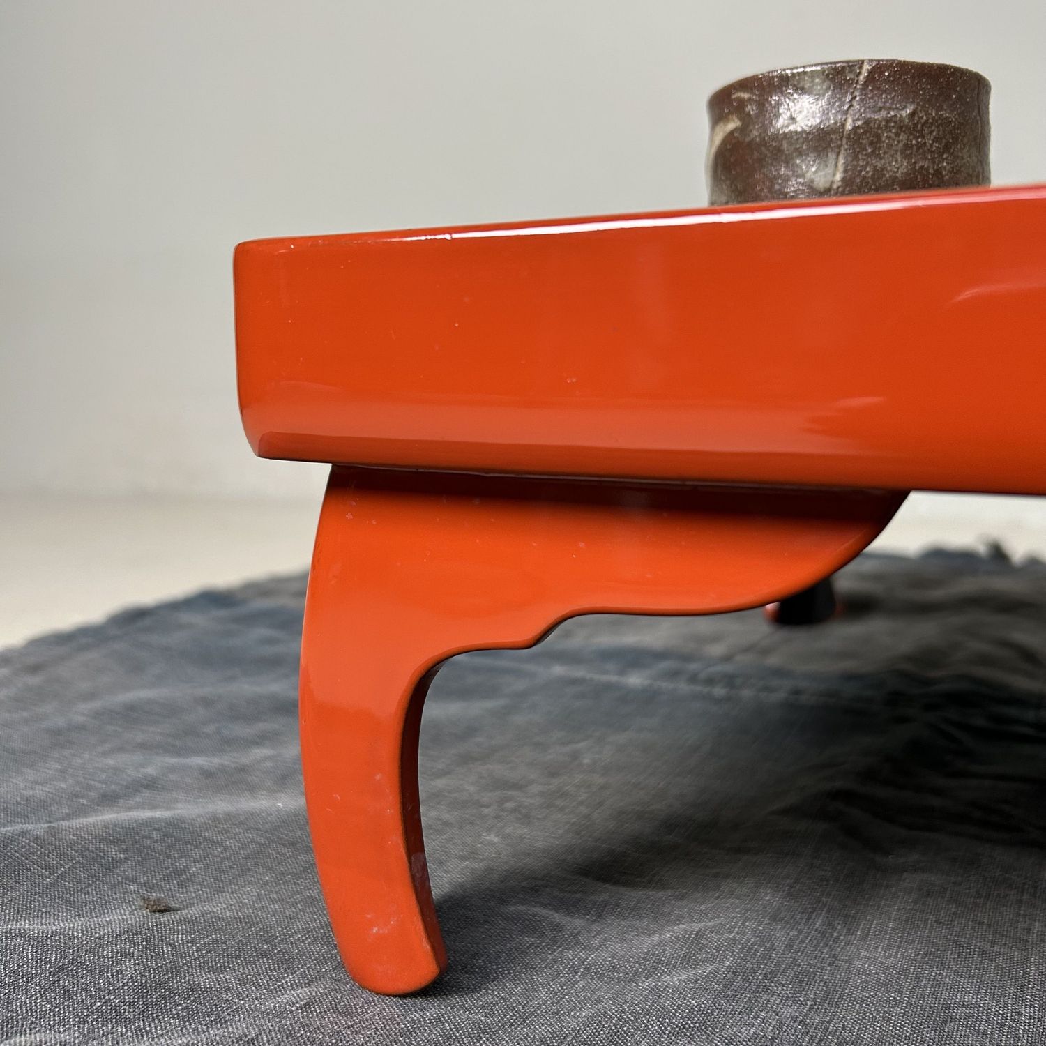 Traditional Urushi Lacquer Serving Table, Taishō Period, Japan.