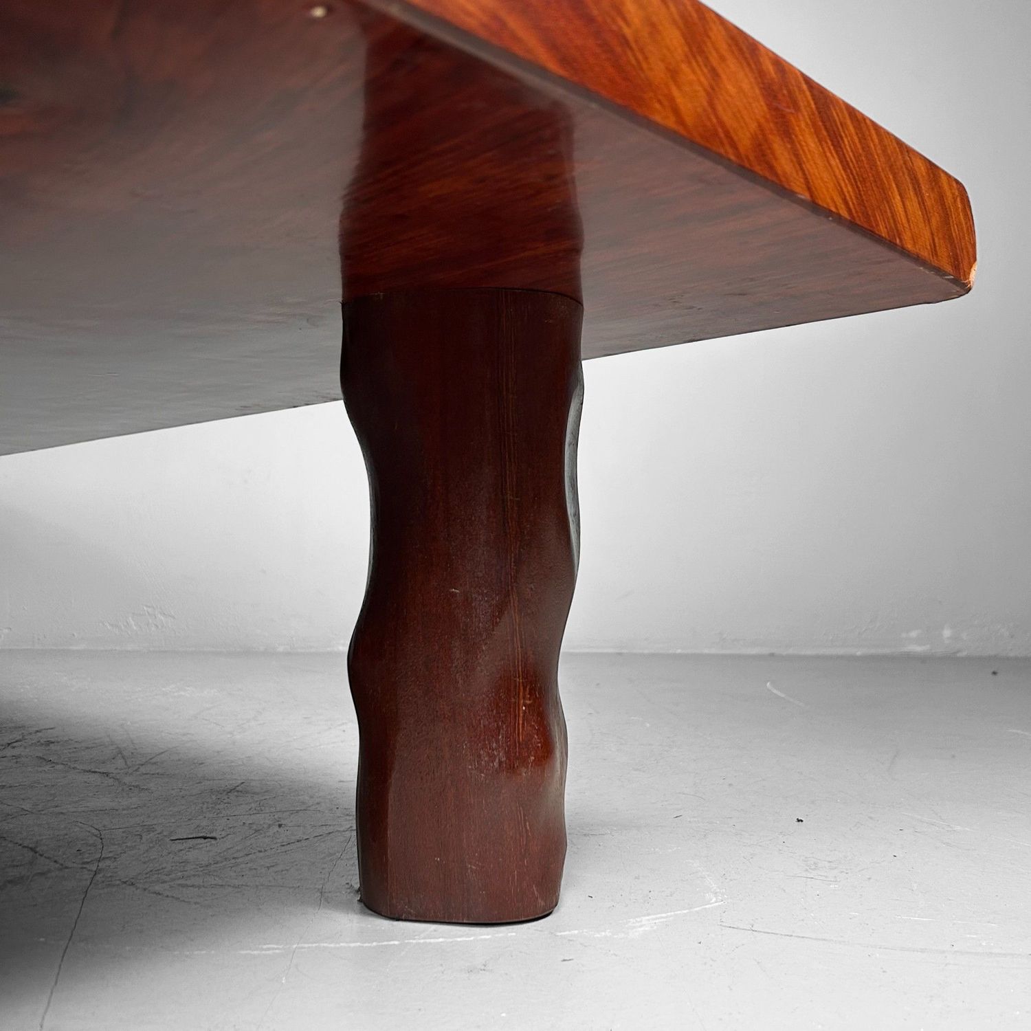 Grote Minimalistische Houten Lage Tafel, Japan, jaren '60.