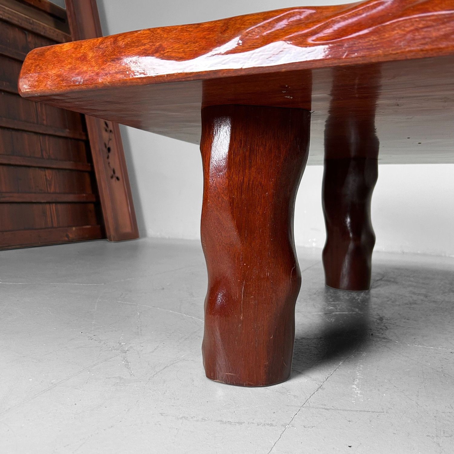 Grote Minimalistische Houten Lage Tafel, Japan, jaren '60.