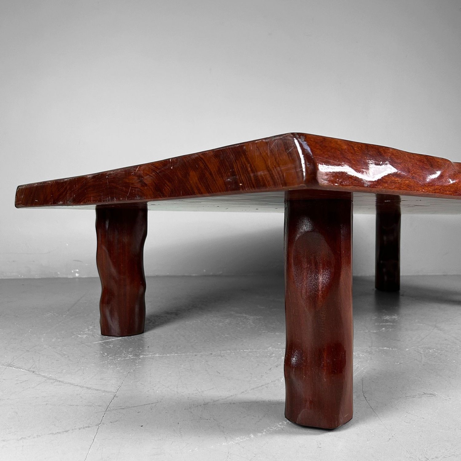 Grote Minimalistische Houten Lage Tafel, Japan, jaren '60.