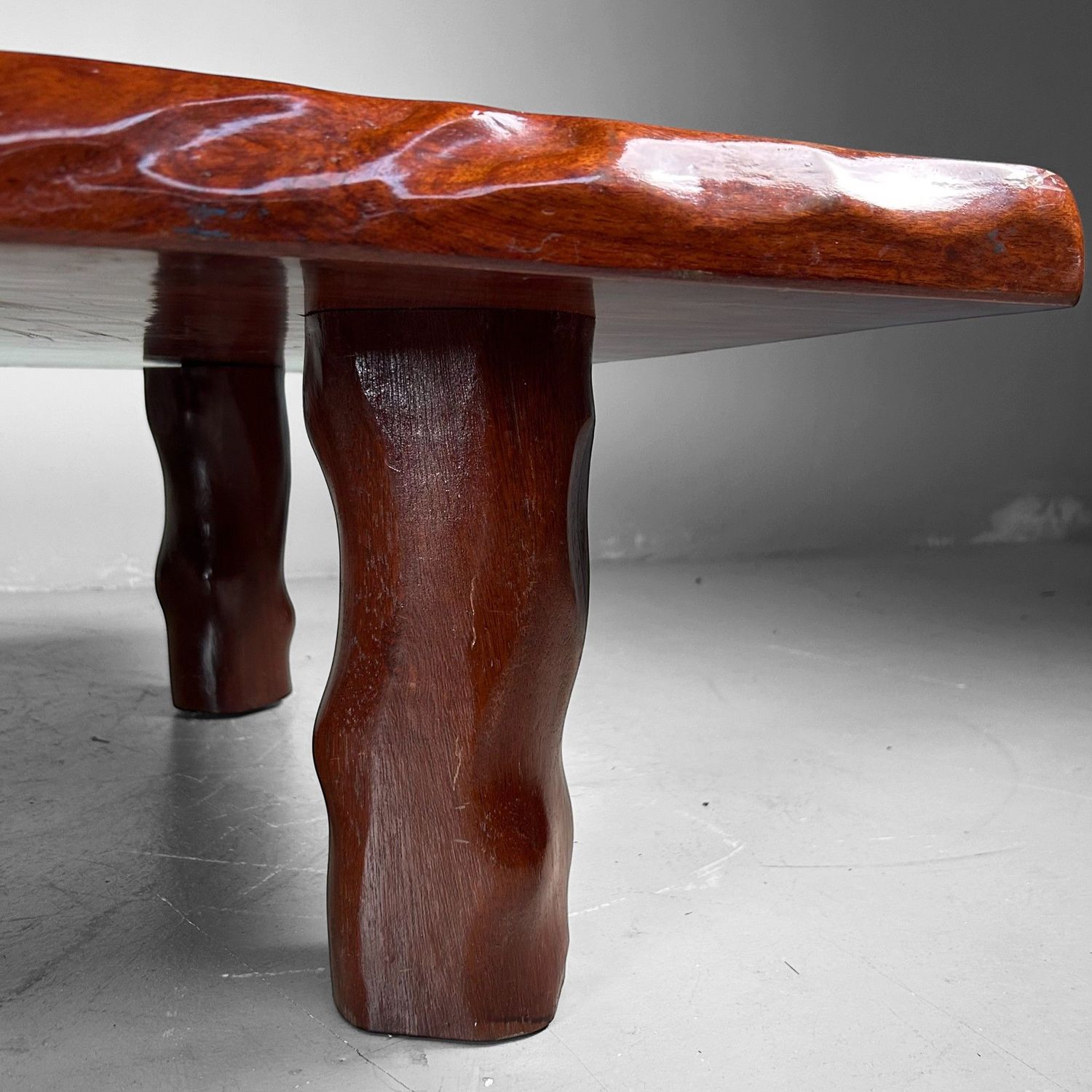 Grote Minimalistische Houten Lage Tafel, Japan, jaren '60.