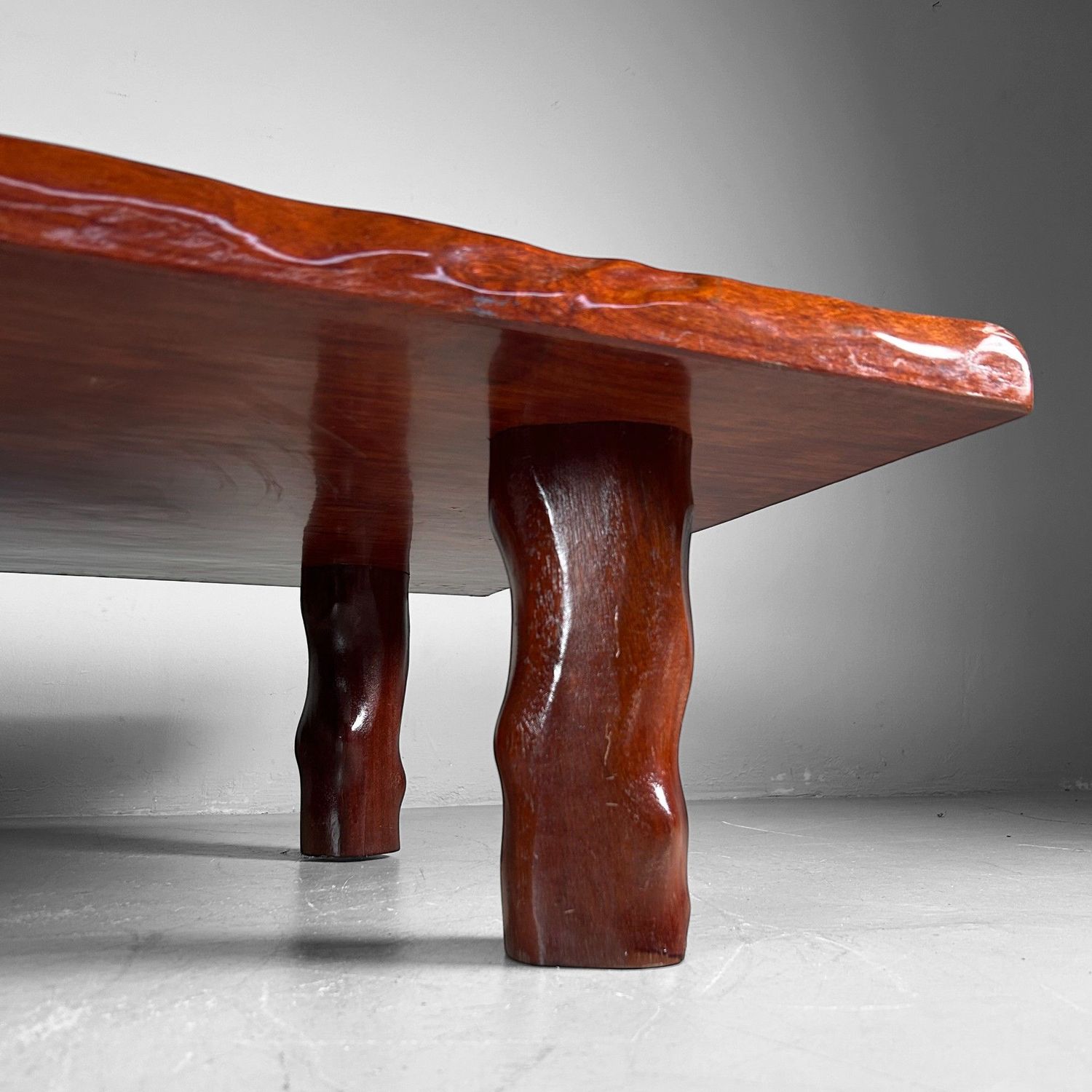 Grote Minimalistische Houten Lage Tafel, Japan, jaren '60.