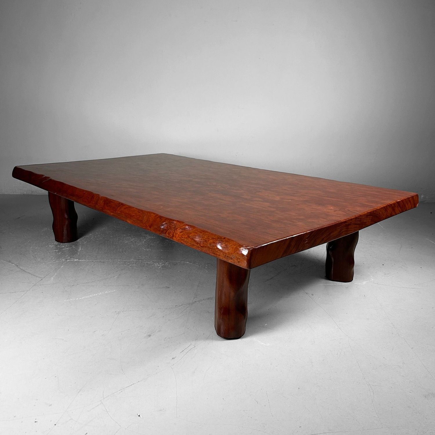 Grote Minimalistische Houten Lage Tafel, Japan, jaren '60.