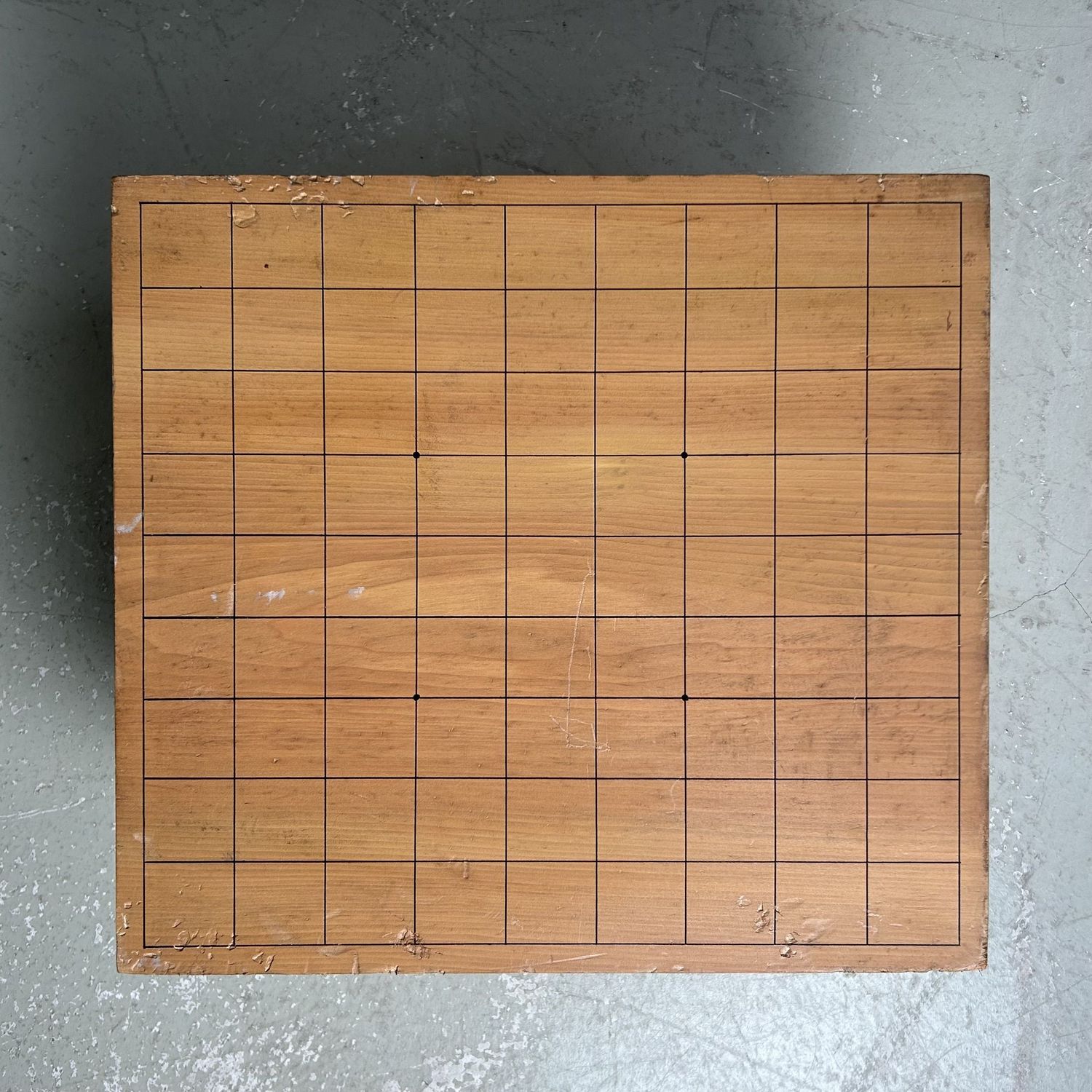 Keyaki Houten Shogi Spelbord, Plantenstaander, jaren '20, Japan.