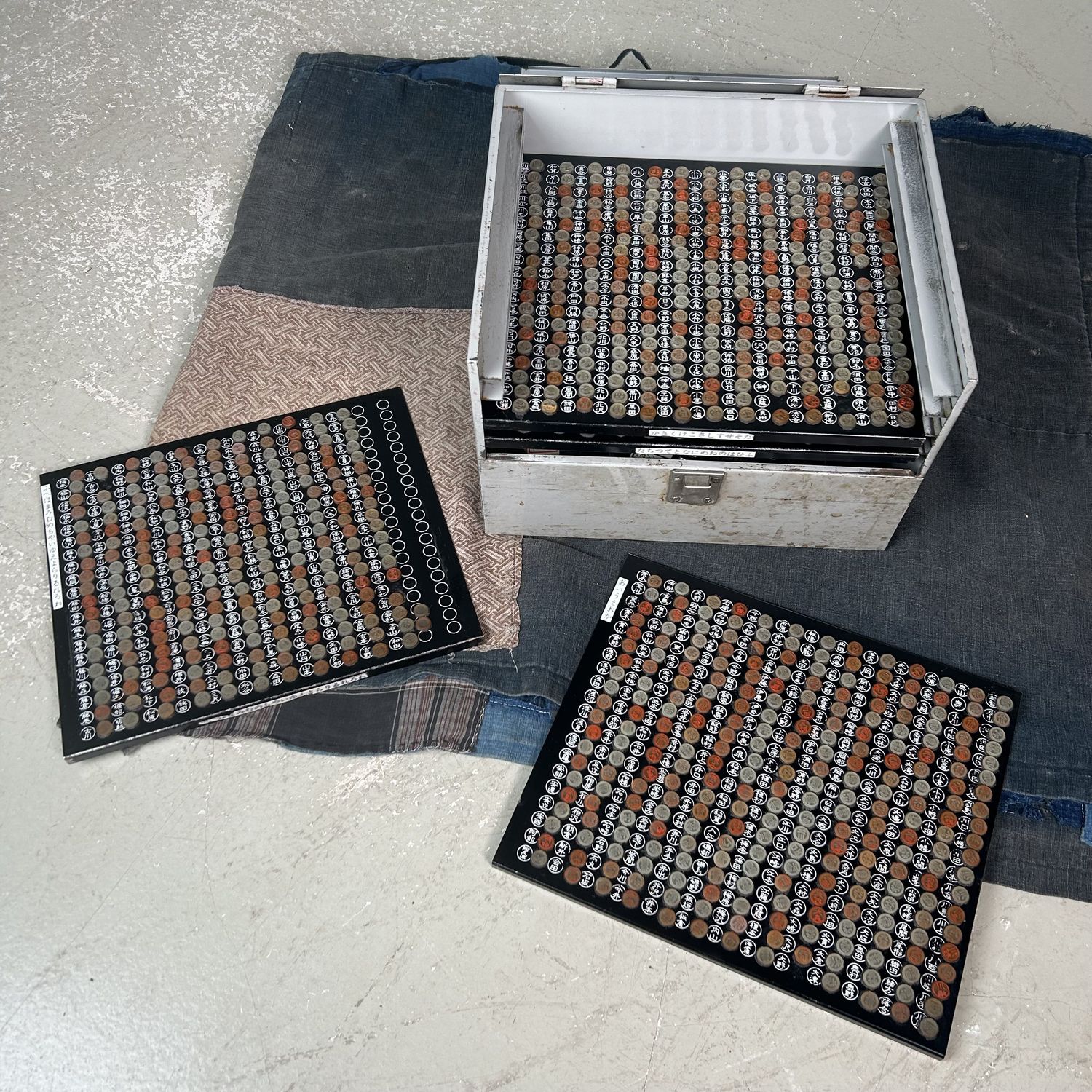 Metal Case Hanko-Shi, Japanese Stamp Maker, Shōwa Period.