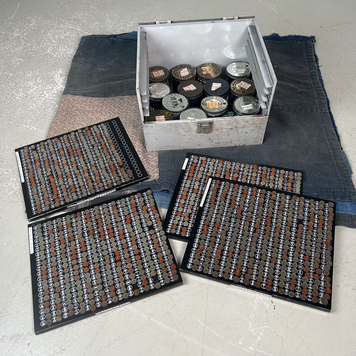 Metal Case Hanko-Shi, Japanese Stamp Maker, Shōwa Period.