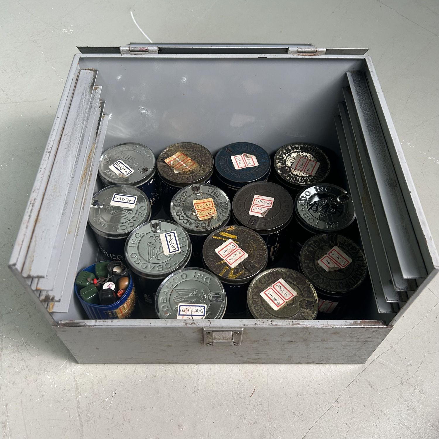 Metal Case Hanko-Shi, Japanese Stamp Maker, Shōwa Period.