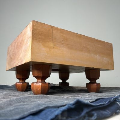 Keyaki Houten Shogi Spelbord, Plantenstaander, jaren '20, Japan.