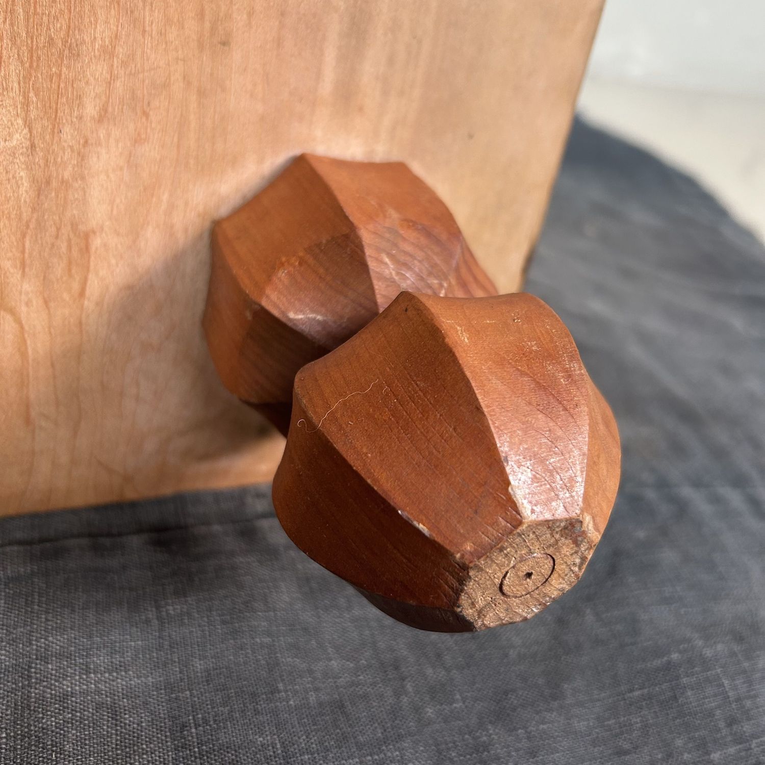 Keyaki Wooden Shogi Game Board, Plant Stand, 1920s, Japan.
