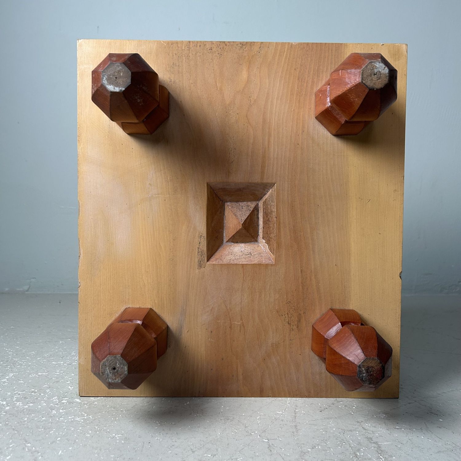 Keyaki Houten Shogi Spelbord, Plantenstaander, jaren '20, Japan.