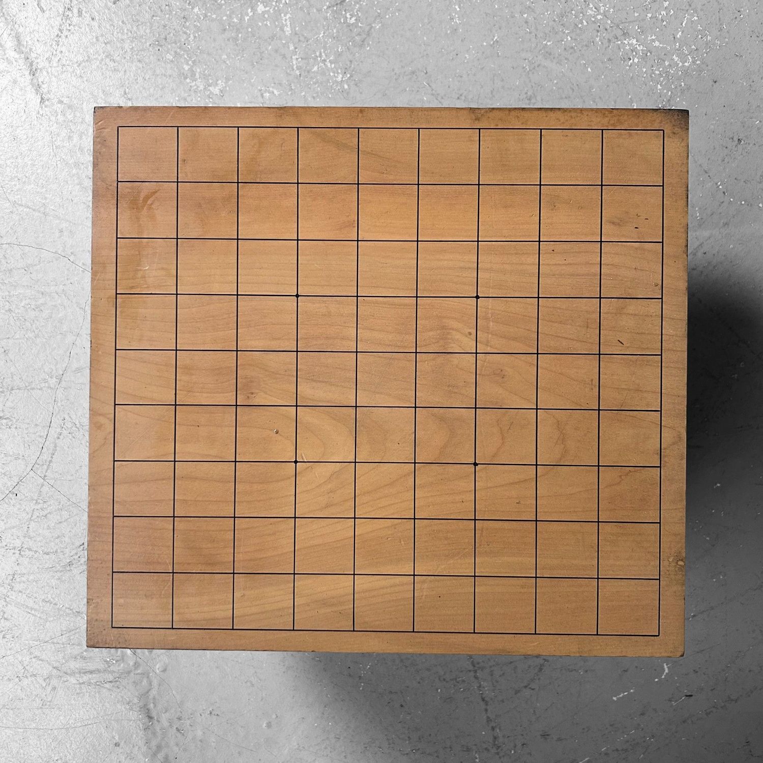 Keyaki Wooden Shogi Game Board, Plant Stand, 1920s, Japan.