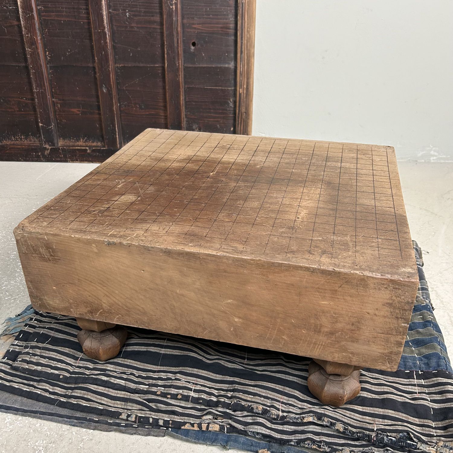 Go Spelbord, Lage Keyaki Tafel Plantenstaander, jaren '20, Japan.