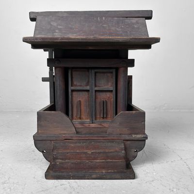 Rare Edo-Period Japanese Kamidana – Antique Shinto Wooden Shrine.