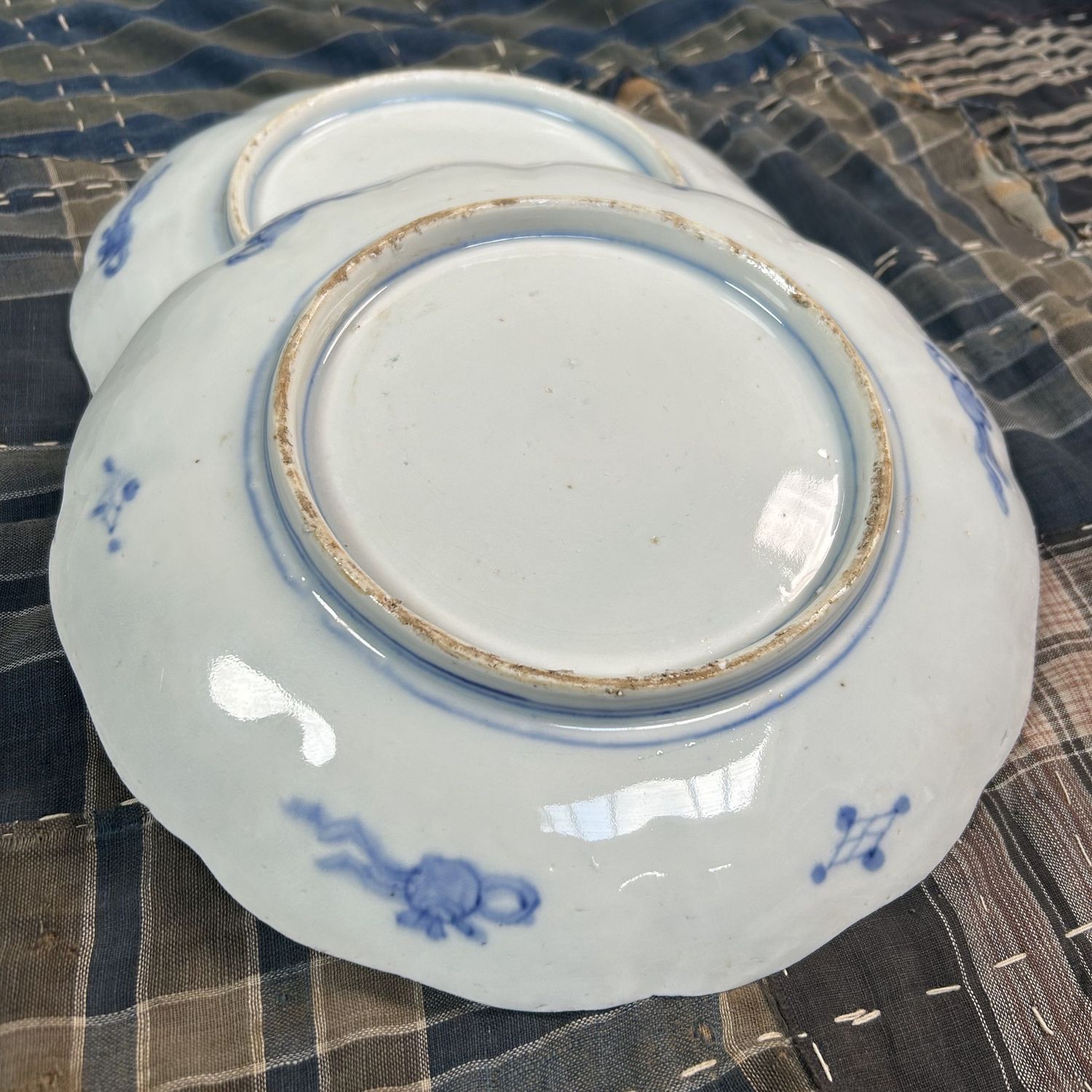 Antieke Set van 20 Imari-Porseleinen Borden, Late Edo Periode.