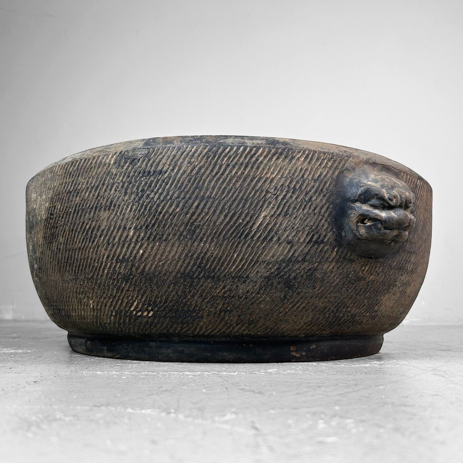 Antiek Aardewerken Tuinornament, Edo Periode, Japan.