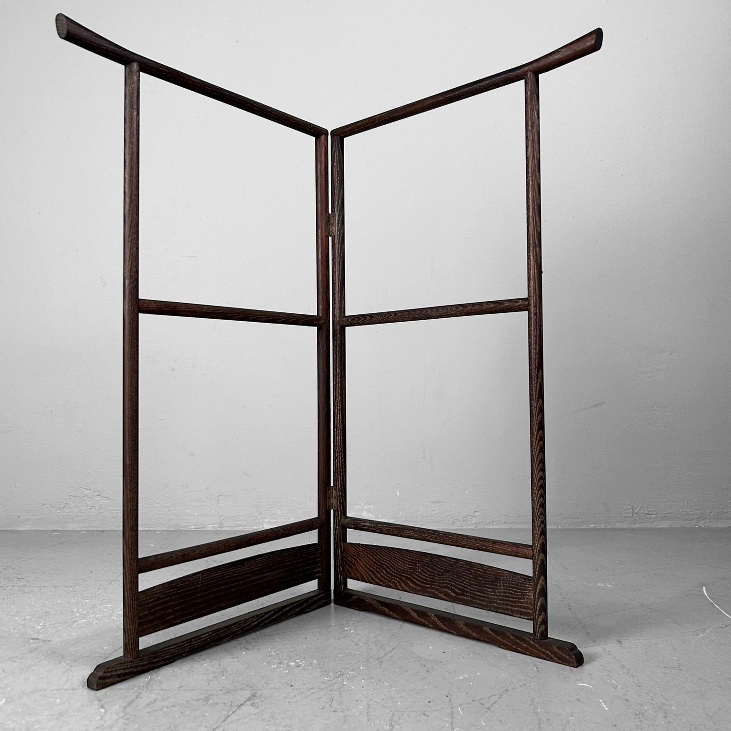 Small Foldable Wooden Ikō, Decorative Hanger, 1970s.