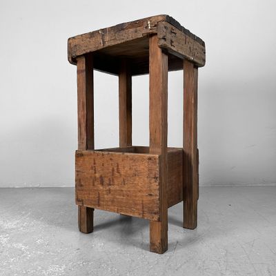 Minimalist Mingei Wooden Stool, 1940s, Japan.