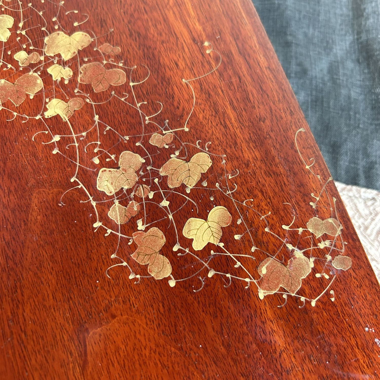 Stijlvolle Houten Schrijfdoos uit de Shōwa Periode – Prachtig en Functioneel.
