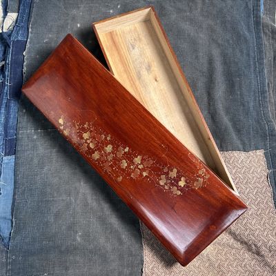 Stijlvolle Houten Schrijfdoos uit de Shōwa Periode – Prachtig en Functioneel.