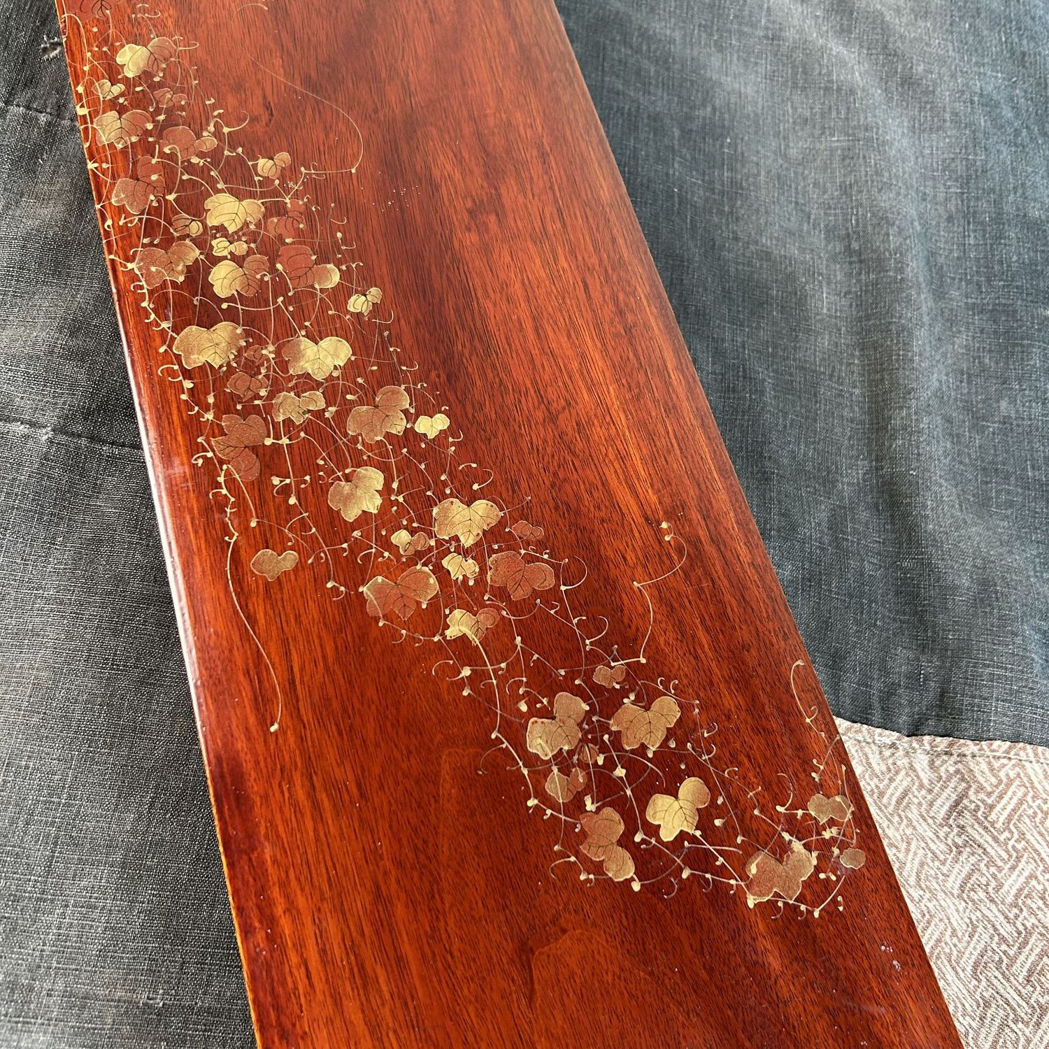 Stijlvolle Houten Schrijfdoos uit de Shōwa Periode – Prachtig en Functioneel.