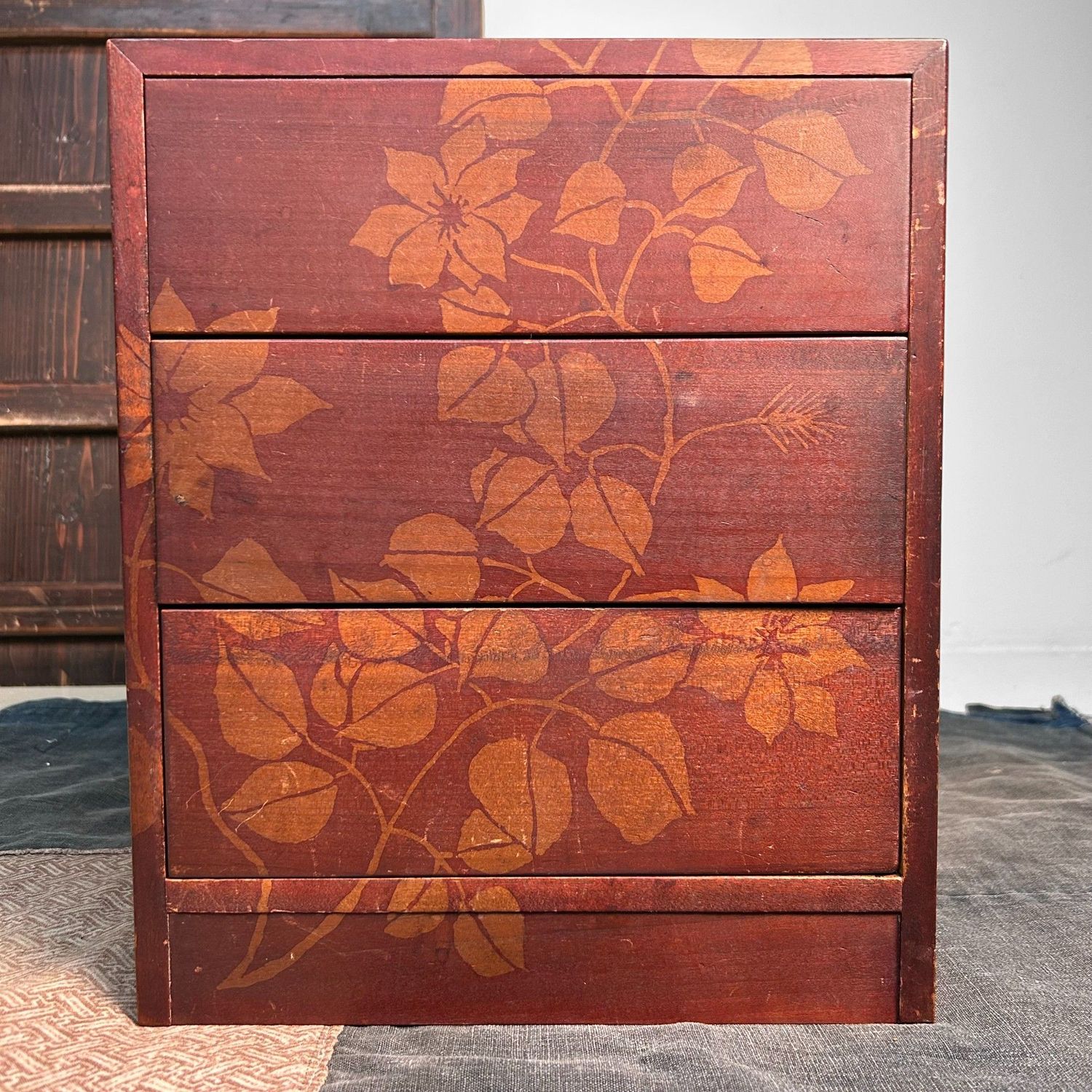 Decoratief Houten Juwelen Ladekastje, jaren '70, Japan.
