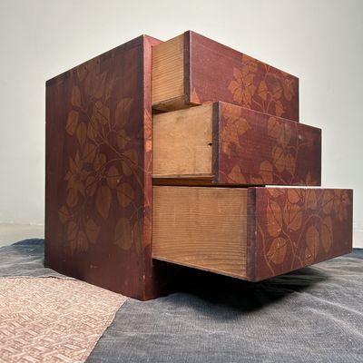 Decoratief Houten Juwelen Ladekastje, jaren '70, Japan.