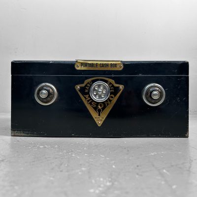 Vintage Japanse Metalen Geldkoffer, Misono, Shōwa-periode.