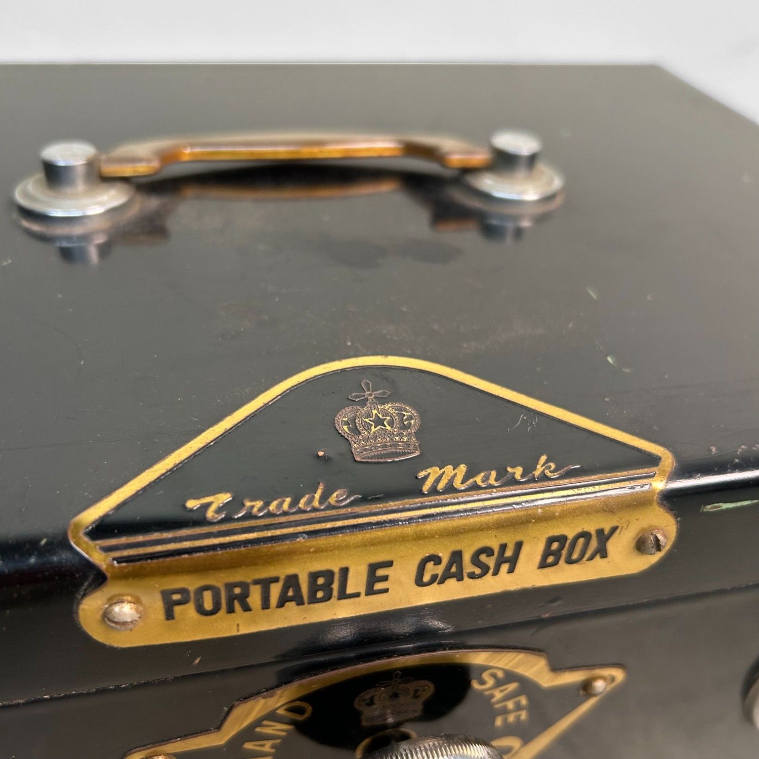 Vintage Japanese Metal Money Safe, Misono, Shōwa period.
