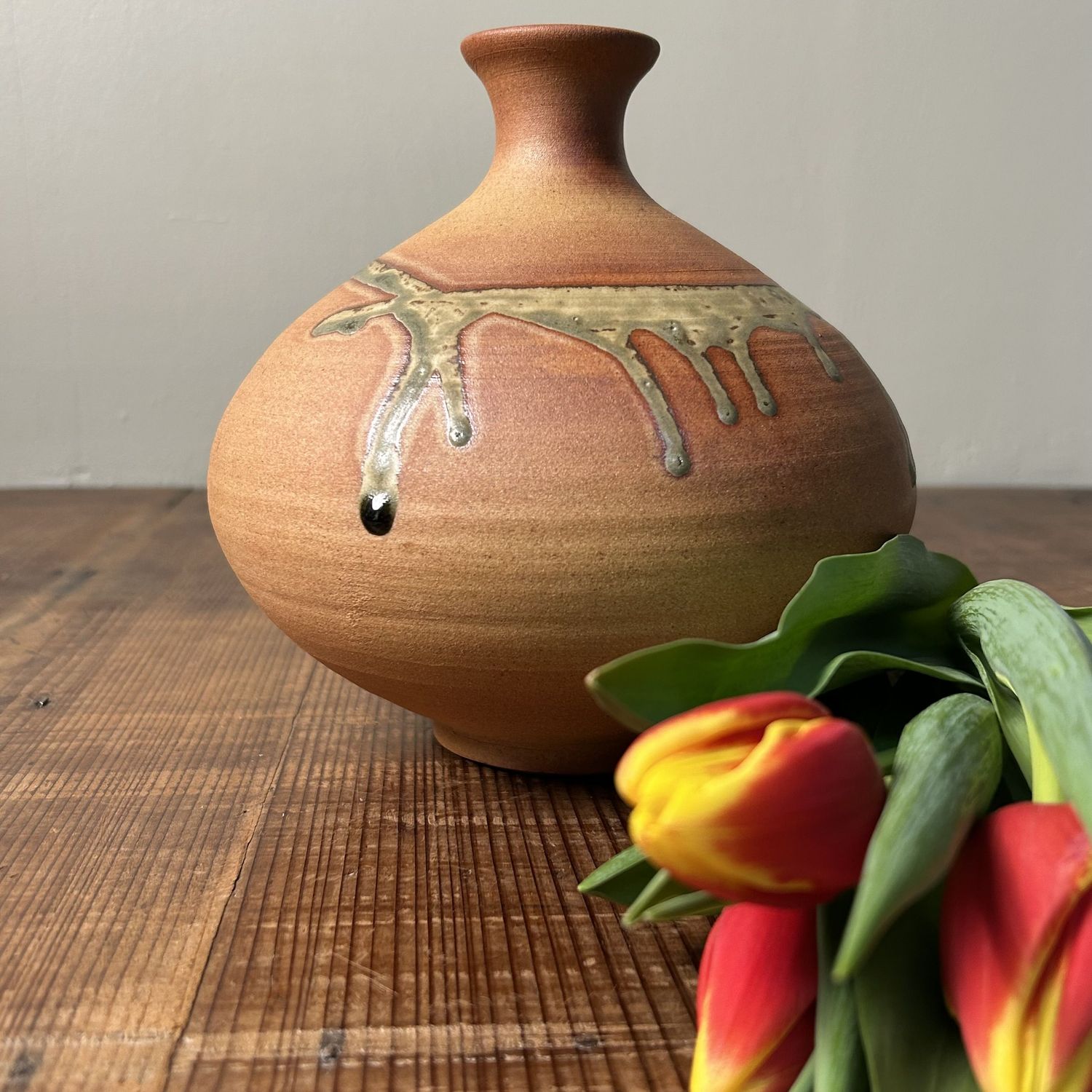 Elegante Japanse Ikebana Bloemenvaas, jaren '70.