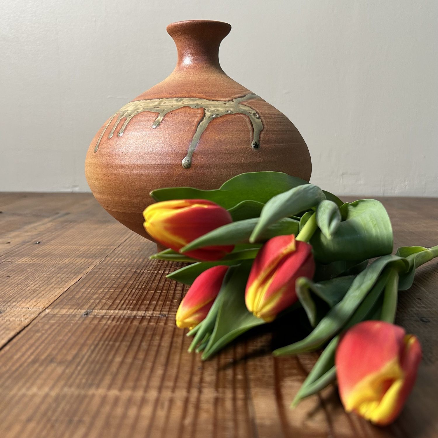 Elegante Japanse Ikebana Bloemenvaas, jaren '70.